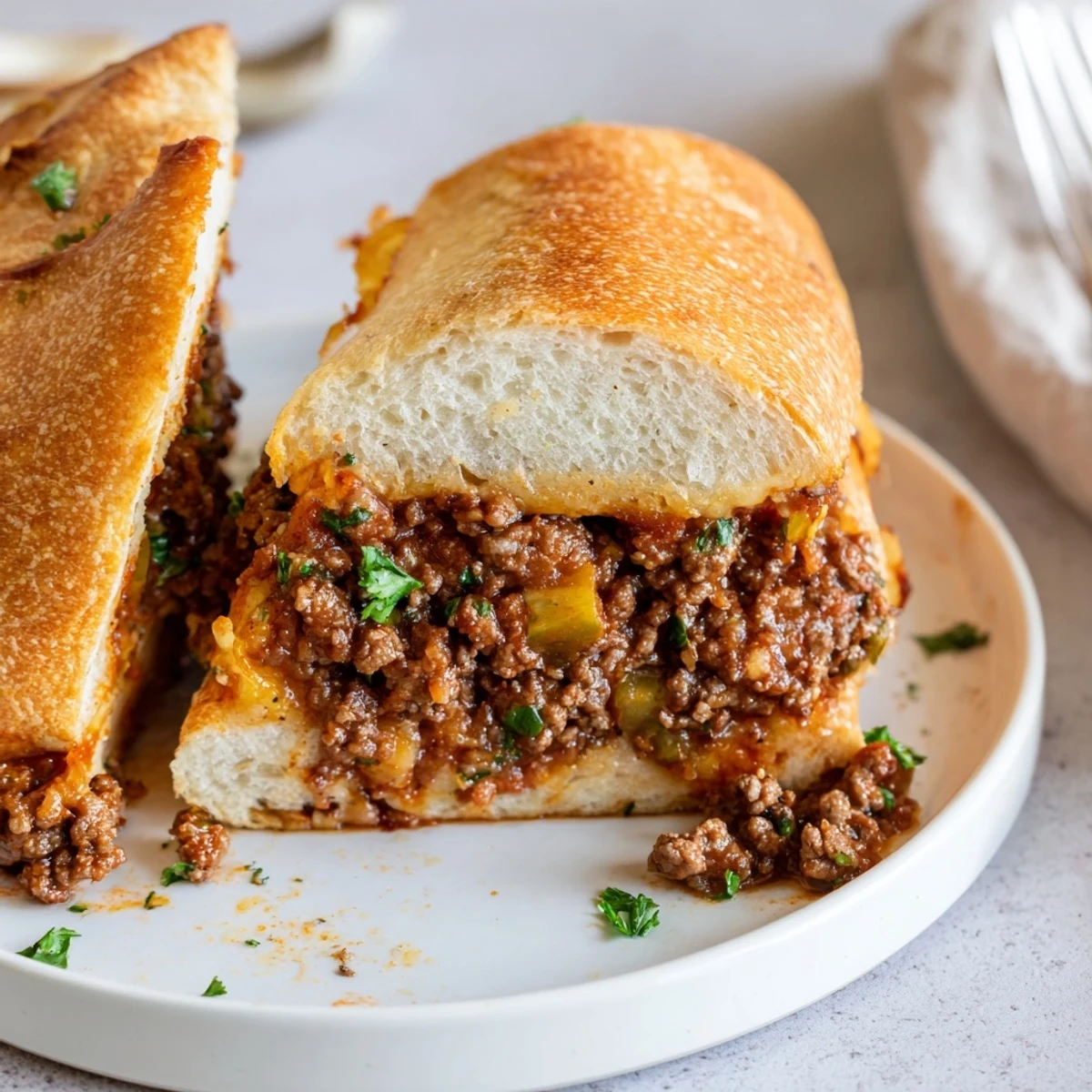 Garlic Bread Sloppy Joes