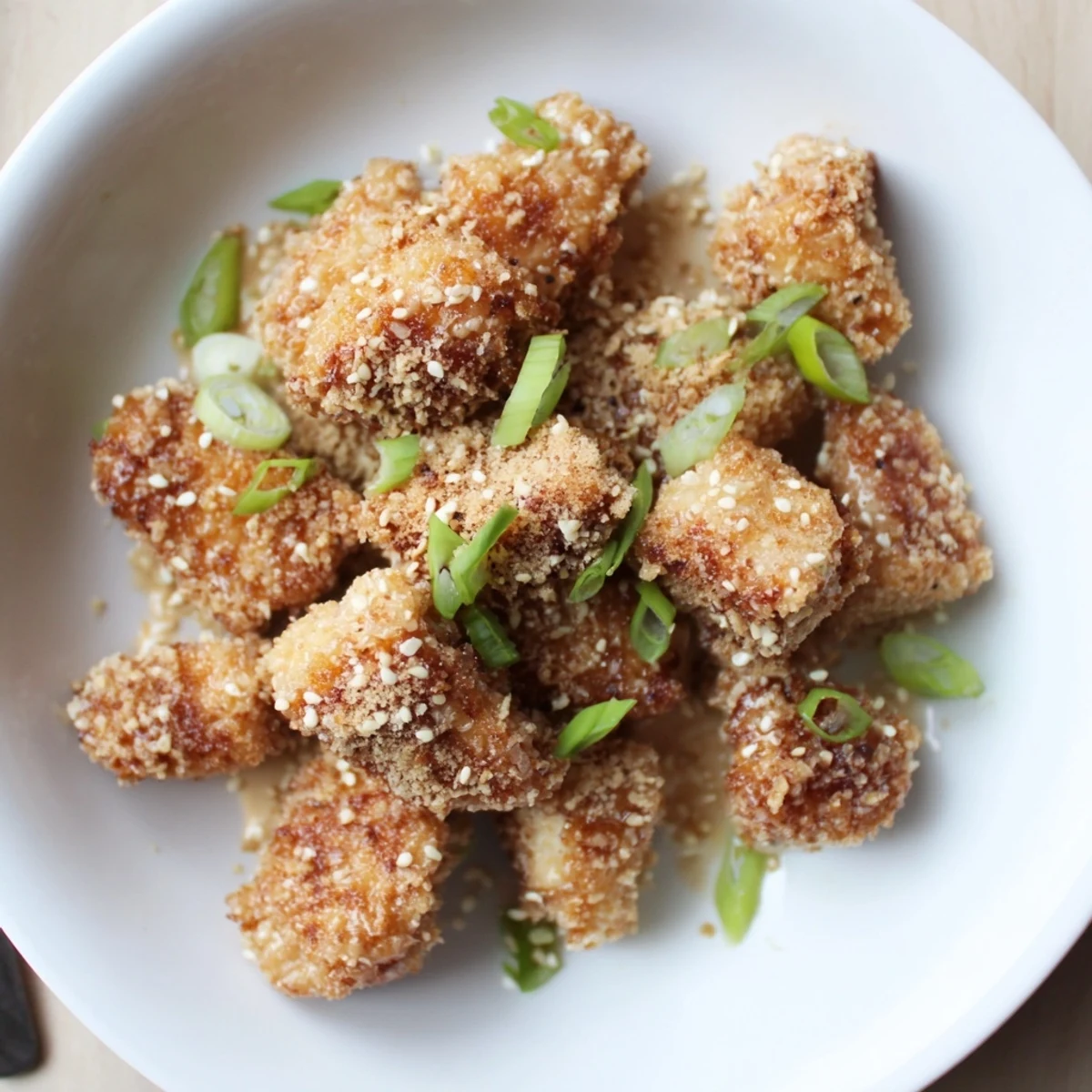 Serve Bang Bang Salmon Bites Recipe hot, tender centers and crunchy crust