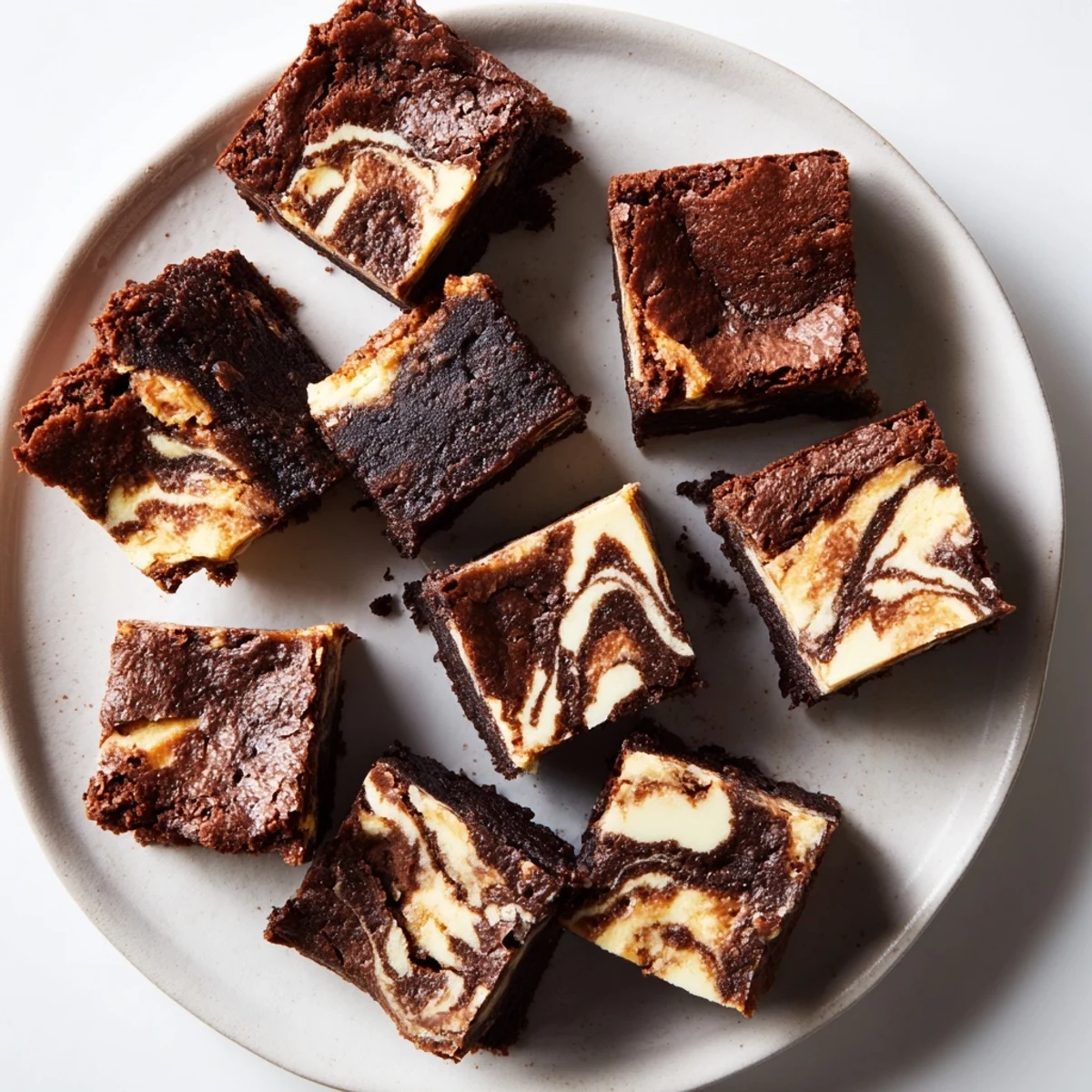 Sourdough cheesecake brownie bars showing swirled layers of tangy cream cheese and fudgy chocolate