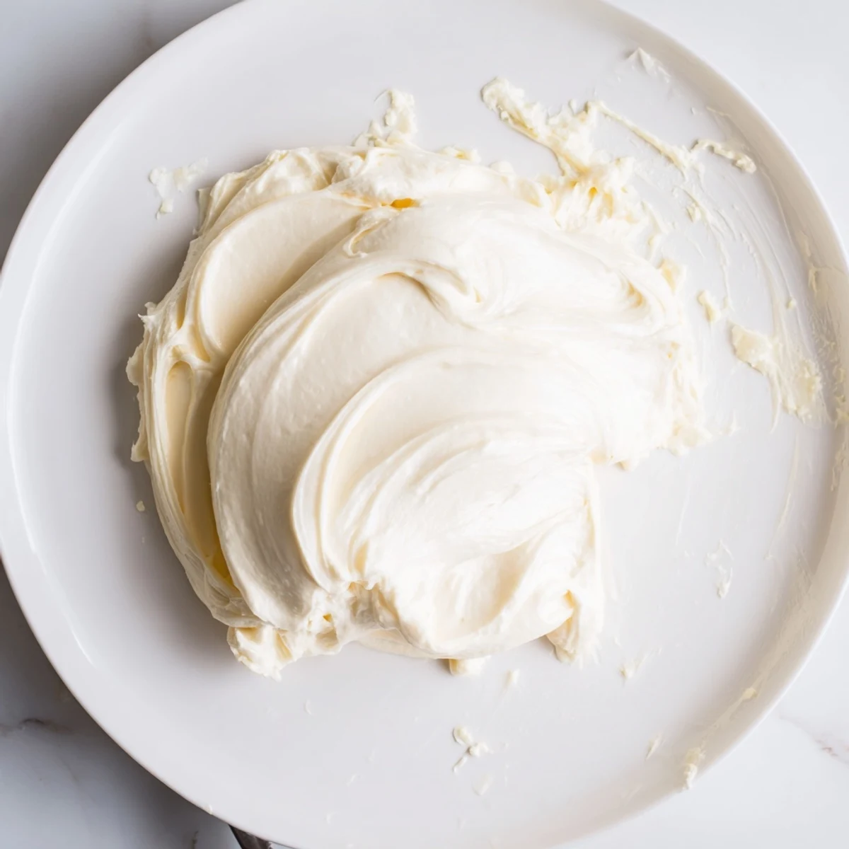 Glossy Italian Meringue Buttercream spread over a tall celebration cake