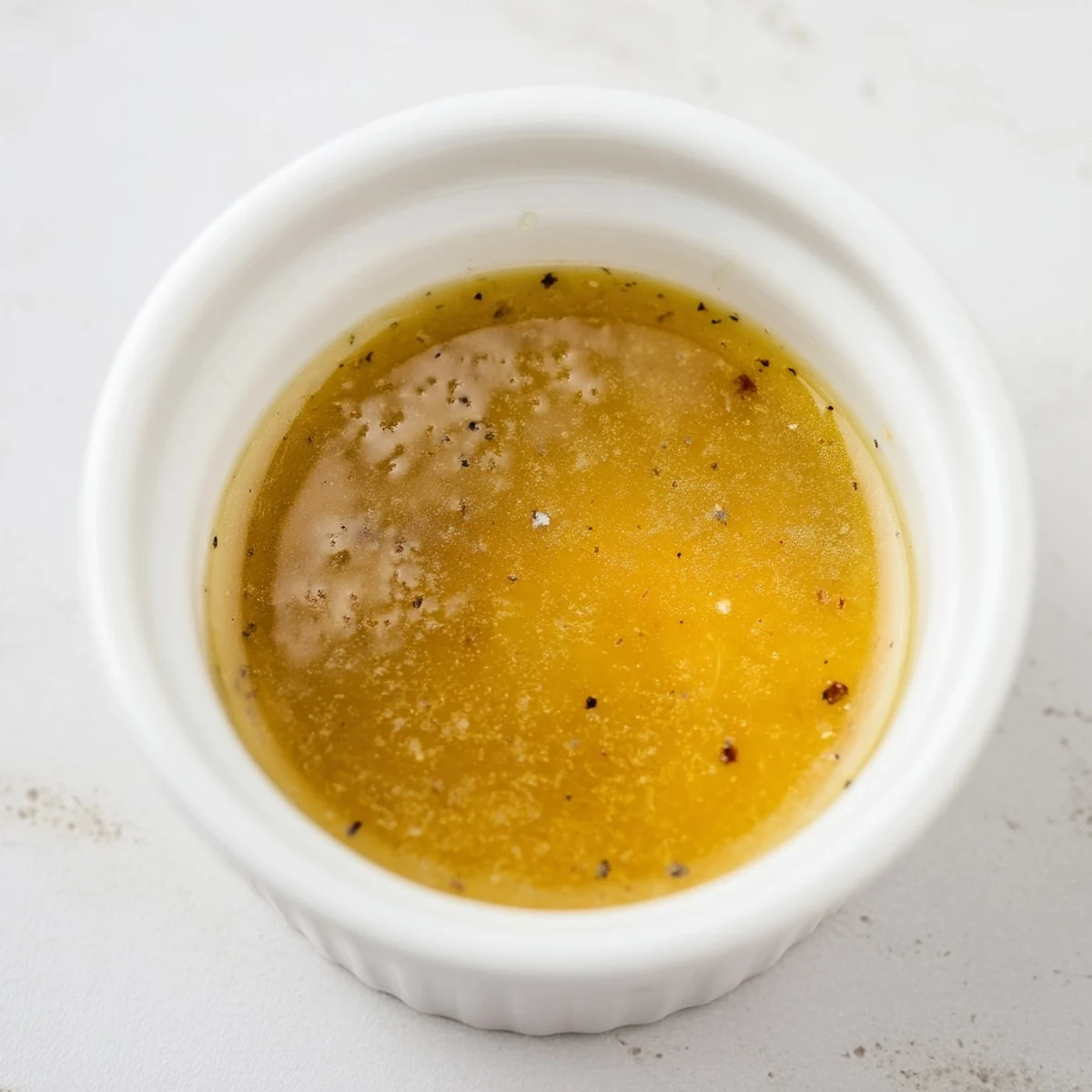 Tangy honey vinaigrette dressing coats crispy lettuce and colorful roasted vegetables