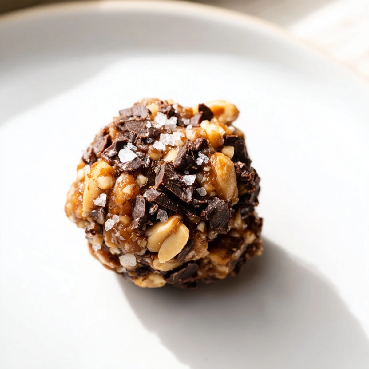 Decadent Snickers energy bites featuring cocoa and crunchy roasted peanuts