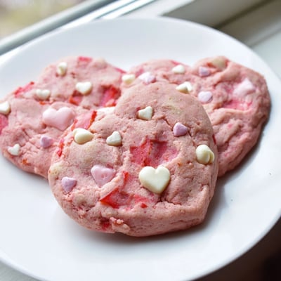 Valentine Strawberry Cookies