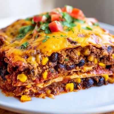 Baked Beef Enchilada Casserole